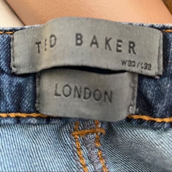 Ted Baker low rise medium wash boot cut denim jeans in size 6 - Picture 8 of 13